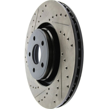 StopTech 127.65146R Front Right Drilled Disc Brake Rotor for 2013-18 Ford Focus