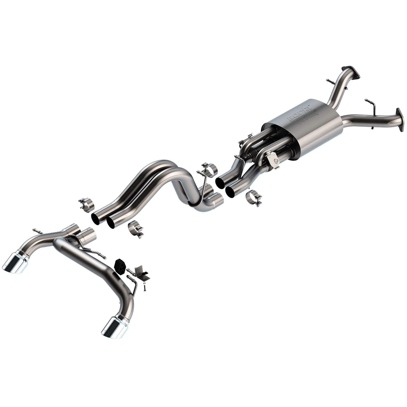Borla 2.75in ATAK Catback Exhaust | Ford Bronco Raptor V6 Turbo (22-24) w/ Chrome Tips (140934)