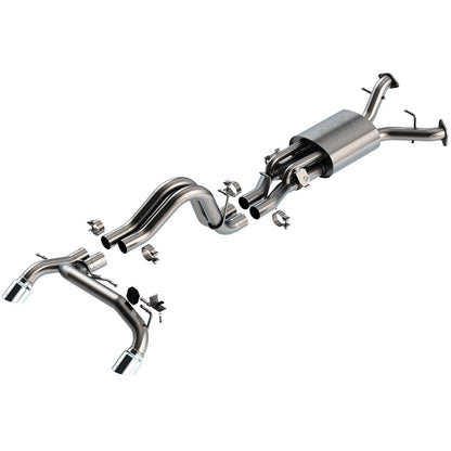 Borla 2.75in ATAK Catback Exhaust | Ford Bronco Raptor V6 Turbo (22-24) w/ Chrome Tips (140934)