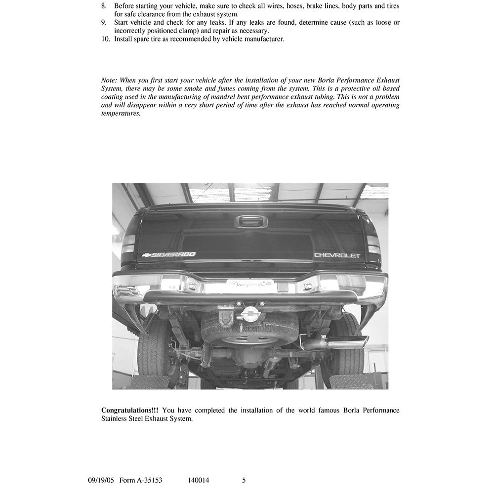 Borla Cat-Back Exhaust System - Touring | Multiple Fitments (140014)