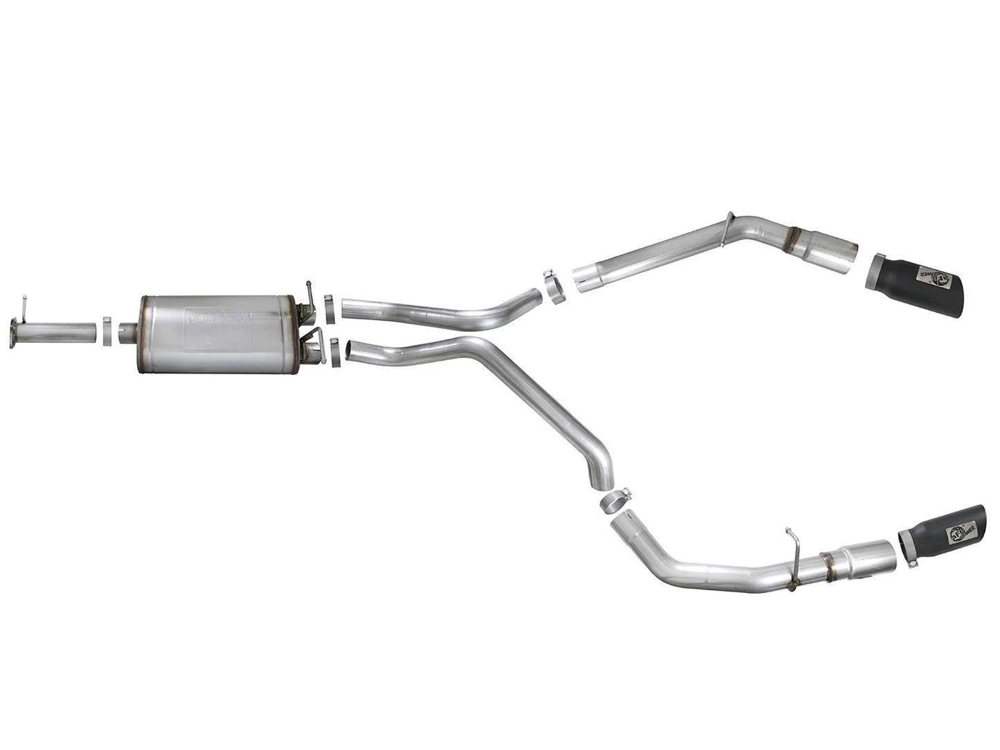 aFe 3in SS Cat-Back Exhaust w/ Dual Tips | RAM 1500 V8-5.7L (19) (49-42059-B)