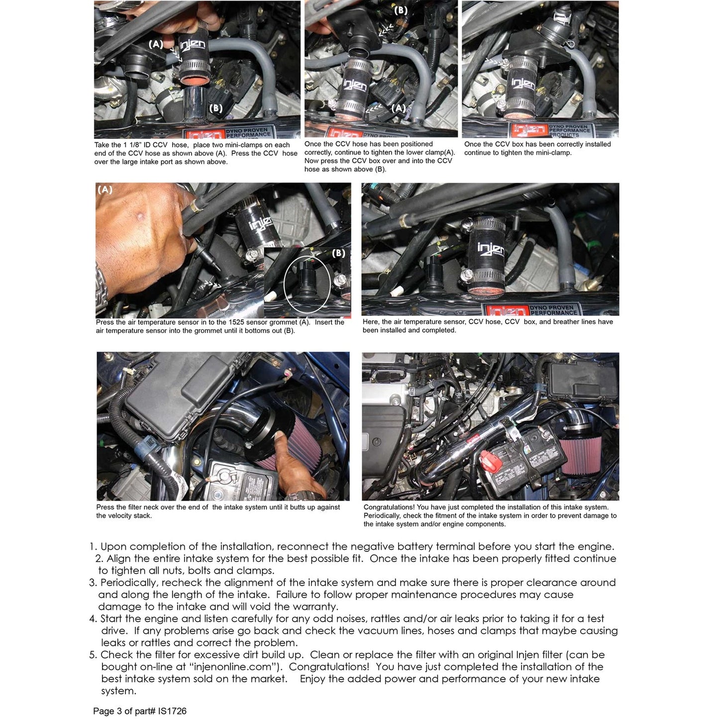 Injen Short Ram Intake | Honda Element (03-11) (IS1726P)