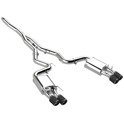 MBRP 3in Cat-Back Exhaust w/ Quad Carbon Tips | Ford Mustang 2.3L EcoBoost (18-22) (S72233CF)