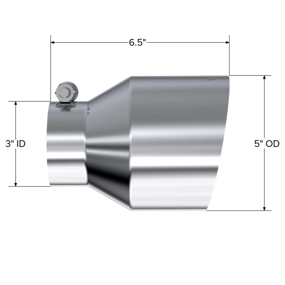 MBRP Single Wall Angle Cut 5-Inch Outlet | Universal (T5184)