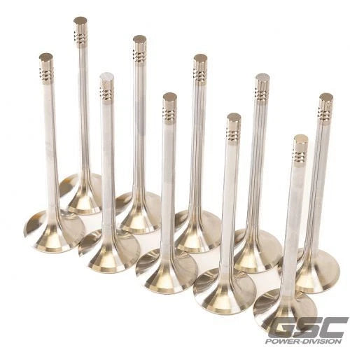 GSC P-D Audi DAZA 28mm Head STD 101.8mm Long Chrome Polished Exhaust Valve - Set of 10