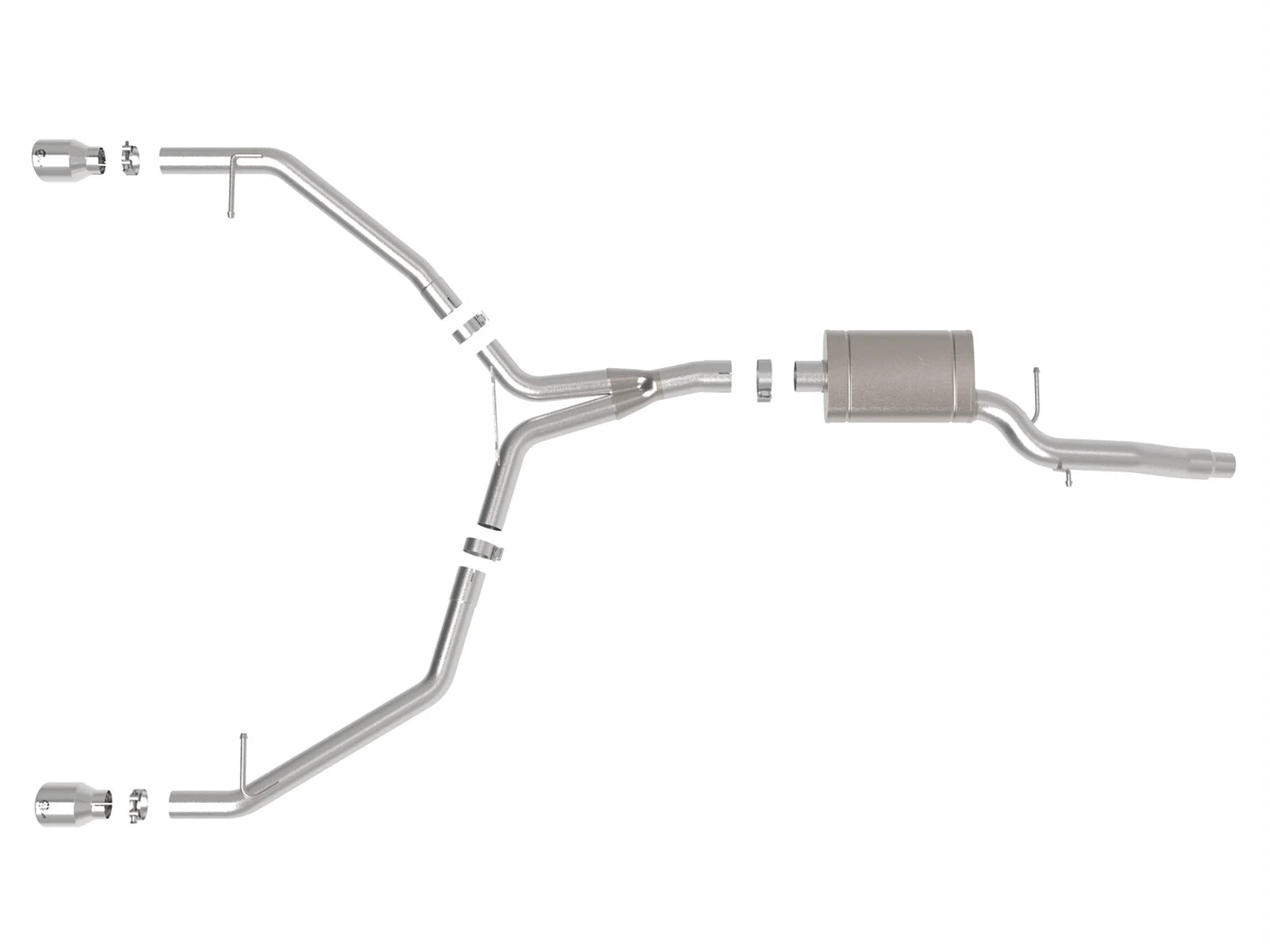 aFe MACH Force-Xp 3in SS Axle-Back Exhaust | Audi Allroad (13-16) (49-36437-P)