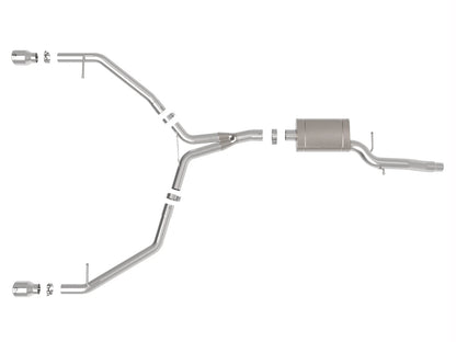 aFe MACH Force-Xp 3in SS Axle-Back Exhaust | Audi Allroad (13-16) (49-36437-P)