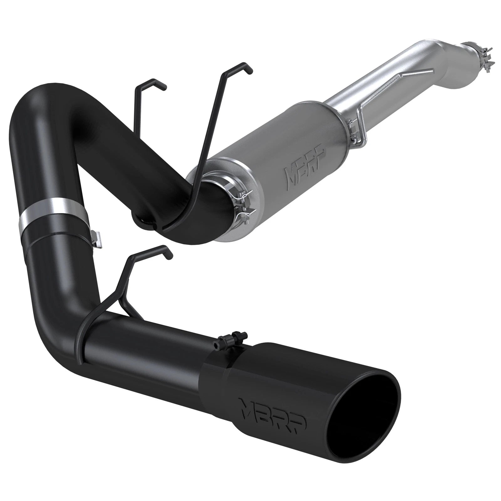 MBRP 4in Resonator-Back Catback Exhaust Black | Ford F-250/350 17+ (S5247BLK)