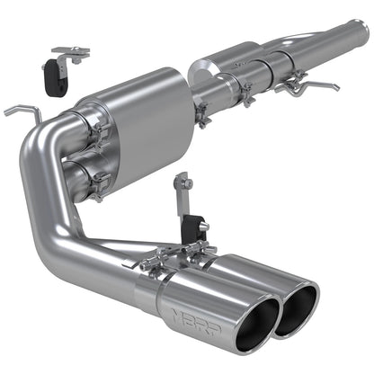 MBRP 3in Pre-Axle Dual Outlet Cat Back Exhaust | Chevrolet Silverado 1500 4.3L (09+) (S5081409)