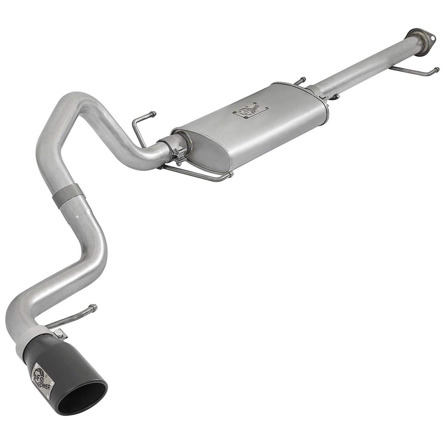 aFe 2.5in Aluminized Steel Cat-Back Exhaust w/ Black Tip Toyota FJ Cruiser (07-17) (49-06039-B)
