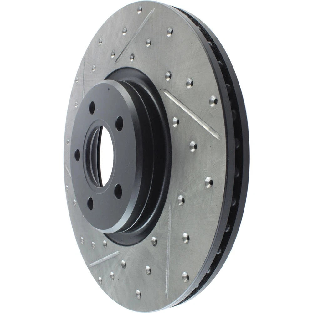 StopTech 127.39038R Front Right Drilled Brake Rotor for 13-18 Focus / 04-12 S40