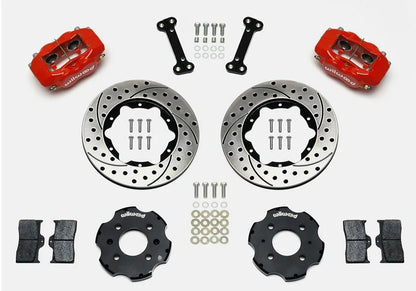 Wilwood Forged Dynalite Front Hat Kit 11.00in Drilled Red Integra/Civic w/Fac.240mm Rtr