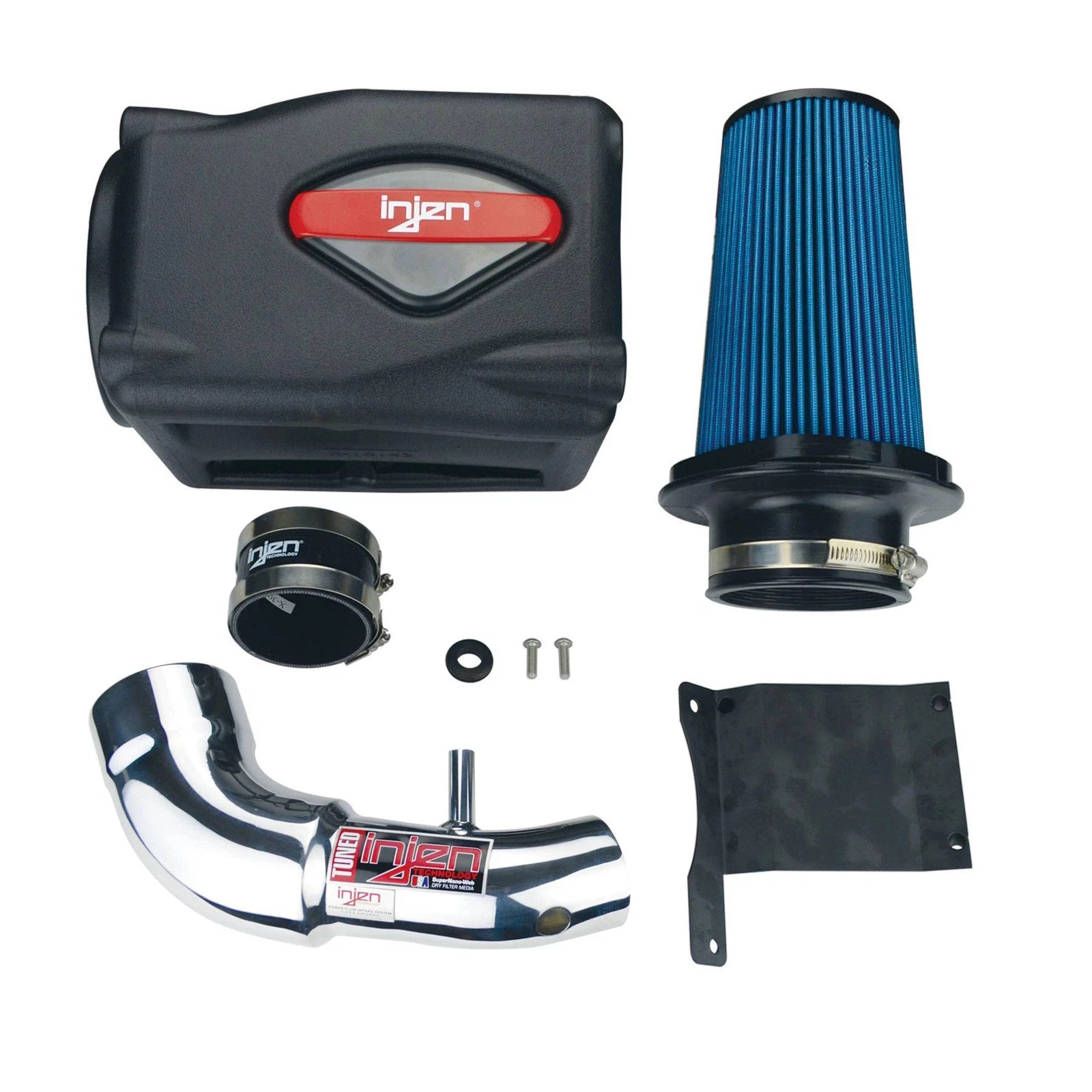 Injen Polished Power-Flow Air Intake System w/ Box | Jeep Wrangler 3.8L V6 (07-09) (PF5002P)