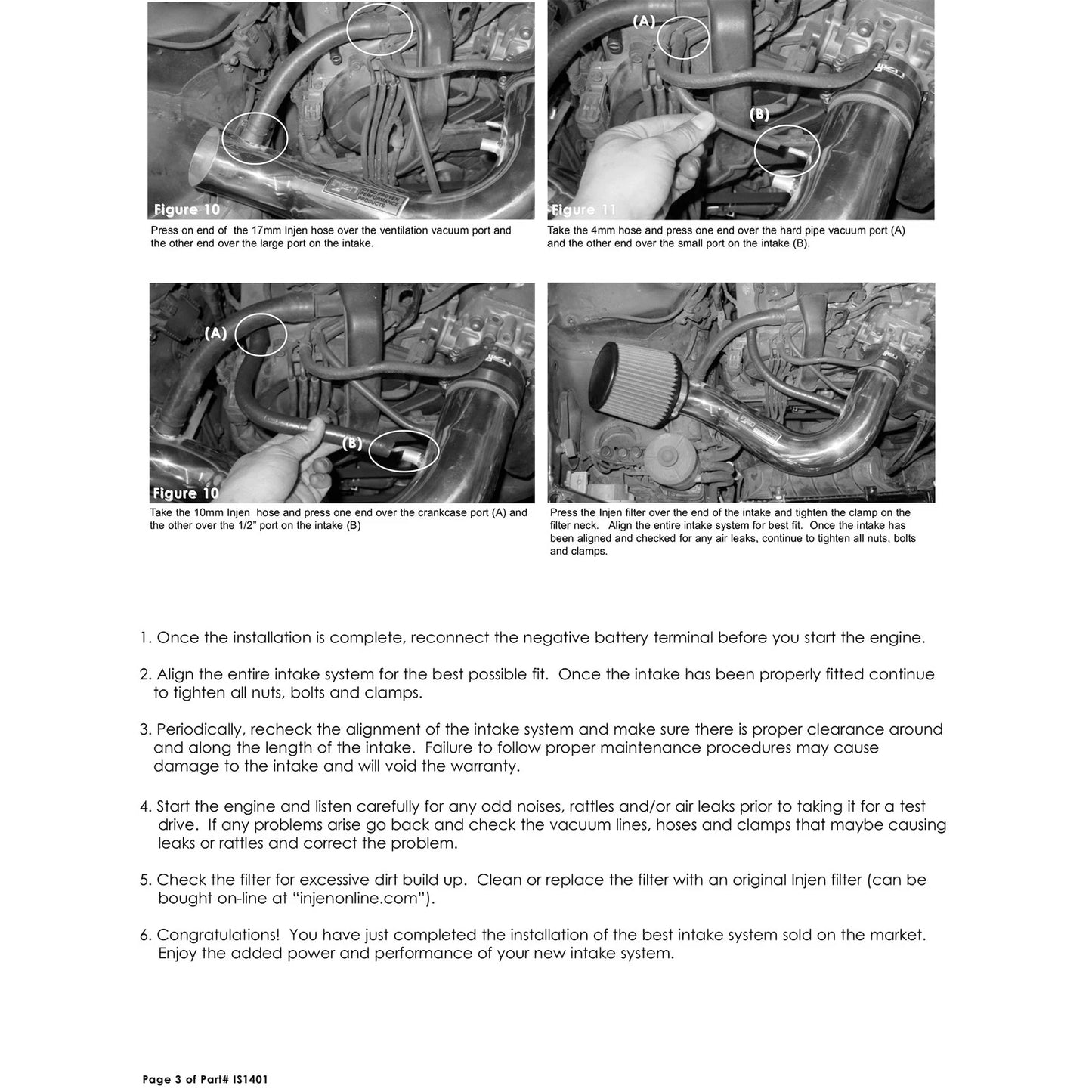 Injen Short Ram Intake | Acura Legend (91-96) (IS1401P)