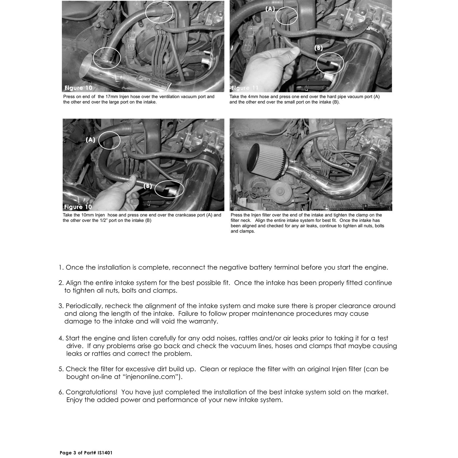 Injen Short Ram Intake | Acura Legend (91-96) (IS1401P)
