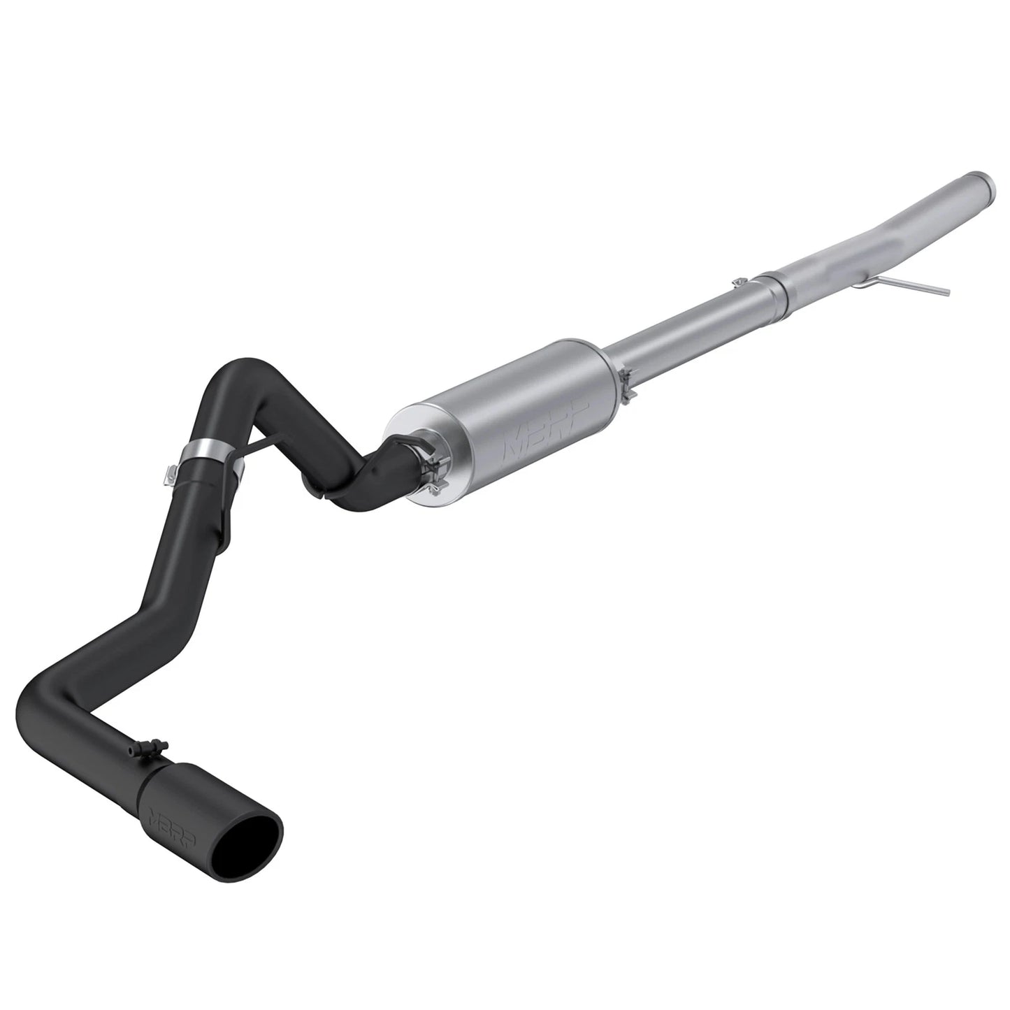 MBRP 3in Black-Coated Aluminum Steel Single Side Outlet Cat Back Exhaust | Ford Ranger (24) (S5269BLK)