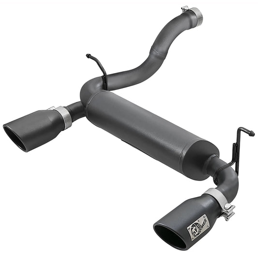 aFe 2.5in 409 SS Axle-Back Exhaust | Jeep Wrangler JL V6 3.6L (18+) (49-48067-B)