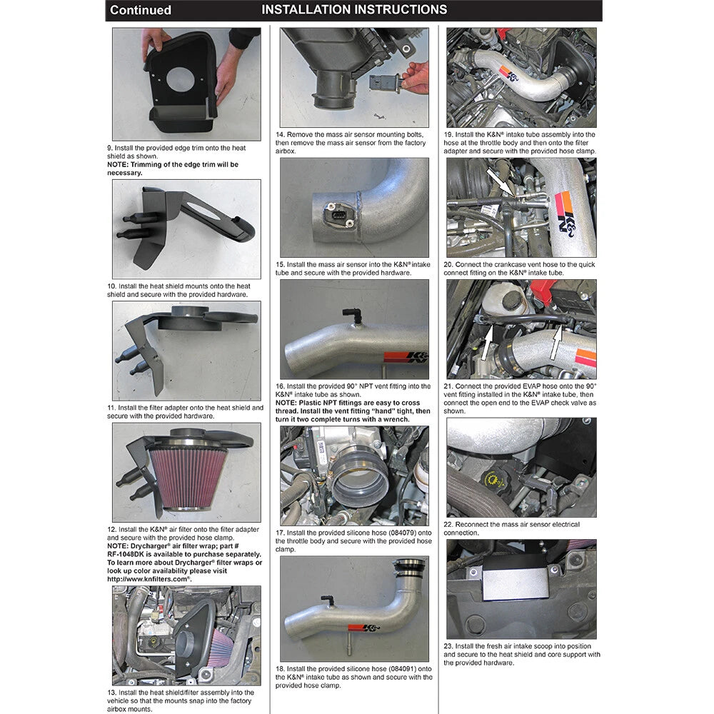 K&N 10-11 Ford Taurus 3.5L V6 Silver Typhoon Cold Air Intake | Ford Taurus (10-11) (69-3528TS)