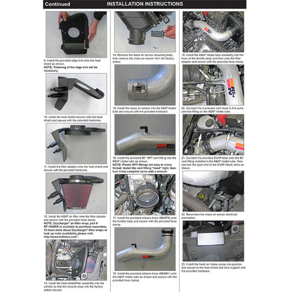 K&N 10-11 Ford Taurus 3.5L V6 Silver Typhoon Cold Air Intake | Ford Taurus (10-11) (69-3528TS)