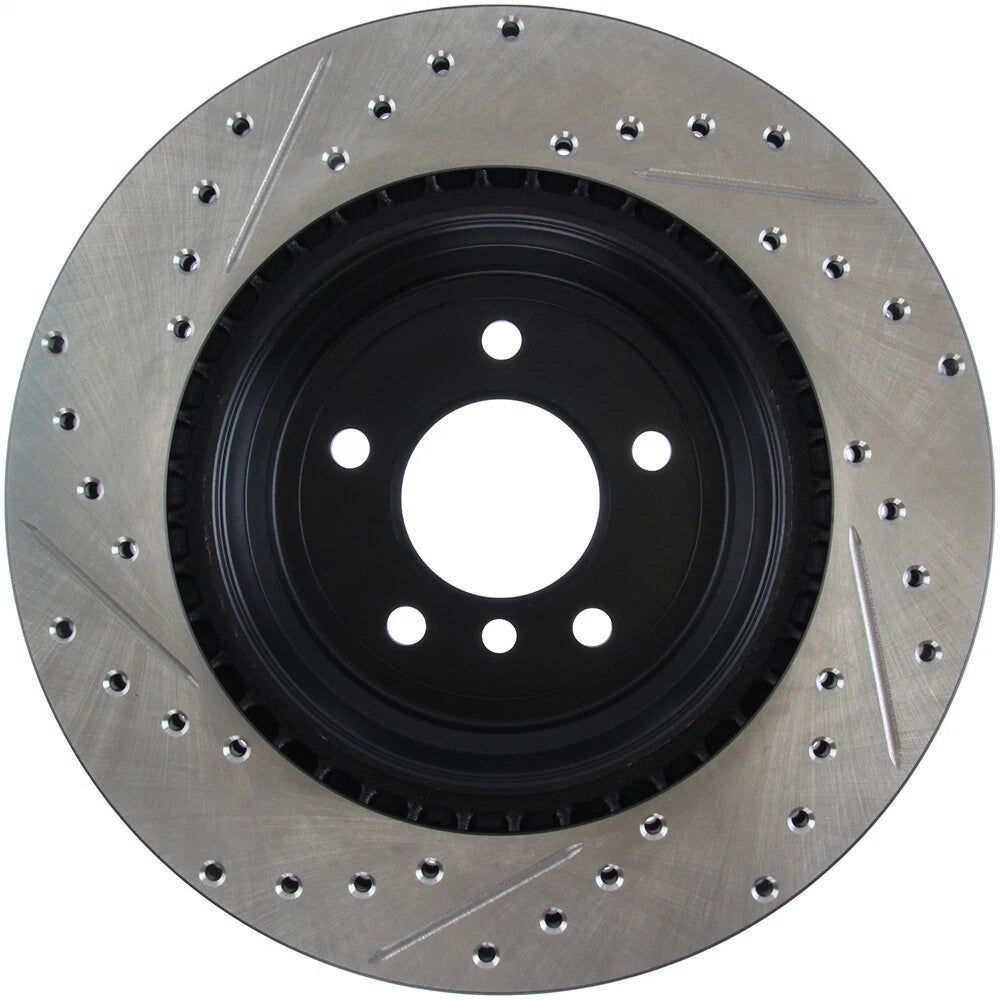 Stoptech Slotted And Drilled Rear Brake Rotor | 2006 BMW 330 and 2007-2009 BMW 335 (127.34080L)