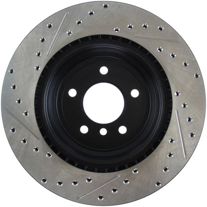 Stoptech Slotted And Drilled Rear Brake Rotor | 2006 BMW 330 and 2007-2009 BMW 335 (127.34080L)