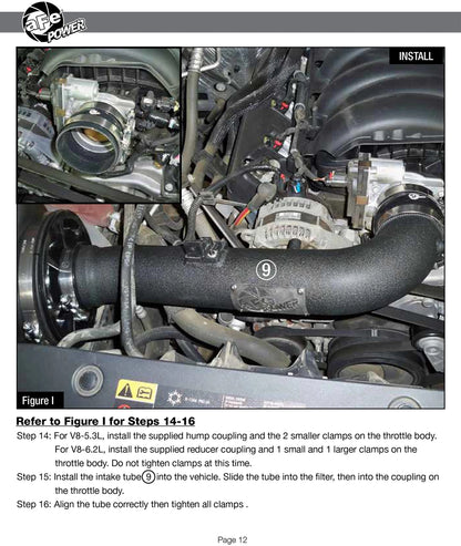 aFe Momentum XP Cold Air Intake w/ Pro 5R Brushed | GM Silverado/Sierra 1500 2014-19 (50-30028RH)