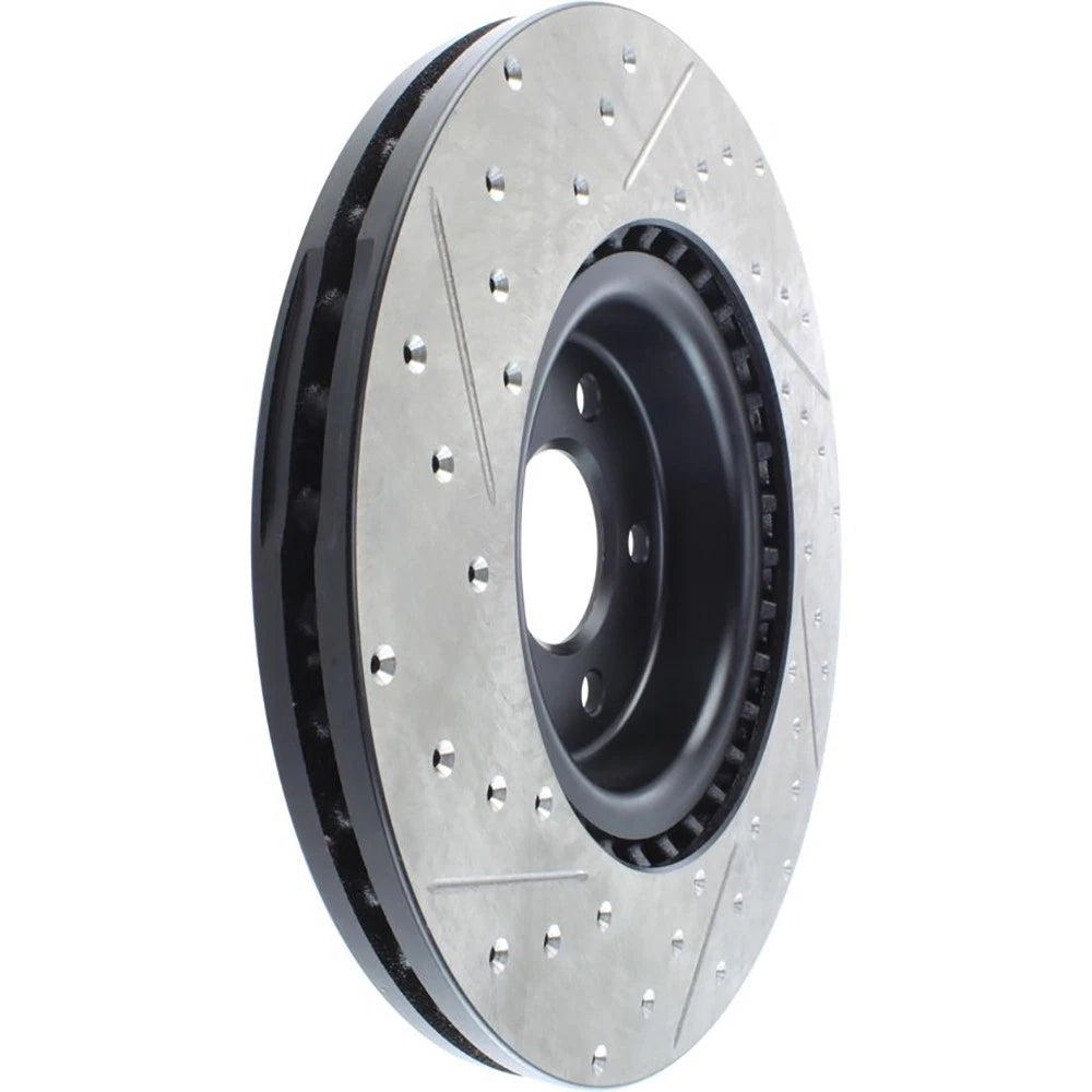 StopTech 127.33138L Front Left Drilled Brake Rotor for 12-19 Audi A6 / 12-17 S5