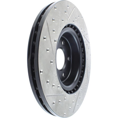 StopTech 127.33138L Front Left Drilled Brake Rotor for 12-19 Audi A6 / 12-17 S5
