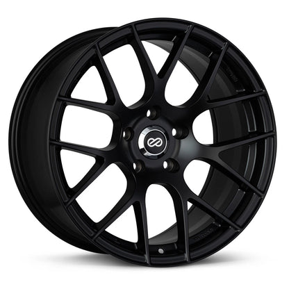 Enkei Raijin Matte Black | 18x8" +35mm | 5x112mm Wheel