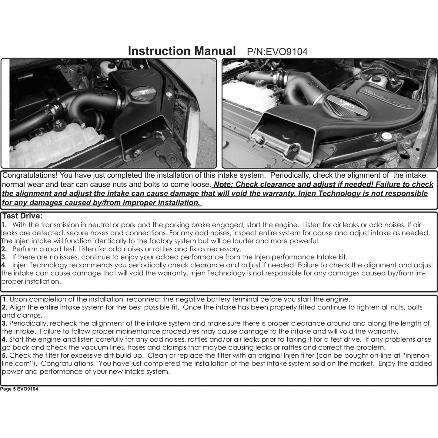 Injen Evolution Oiled Intake | Ford F-150 / Mustang / Expedition / Lincoln Navigator / F-150 Lightning (15-20/21-26/22-26)
