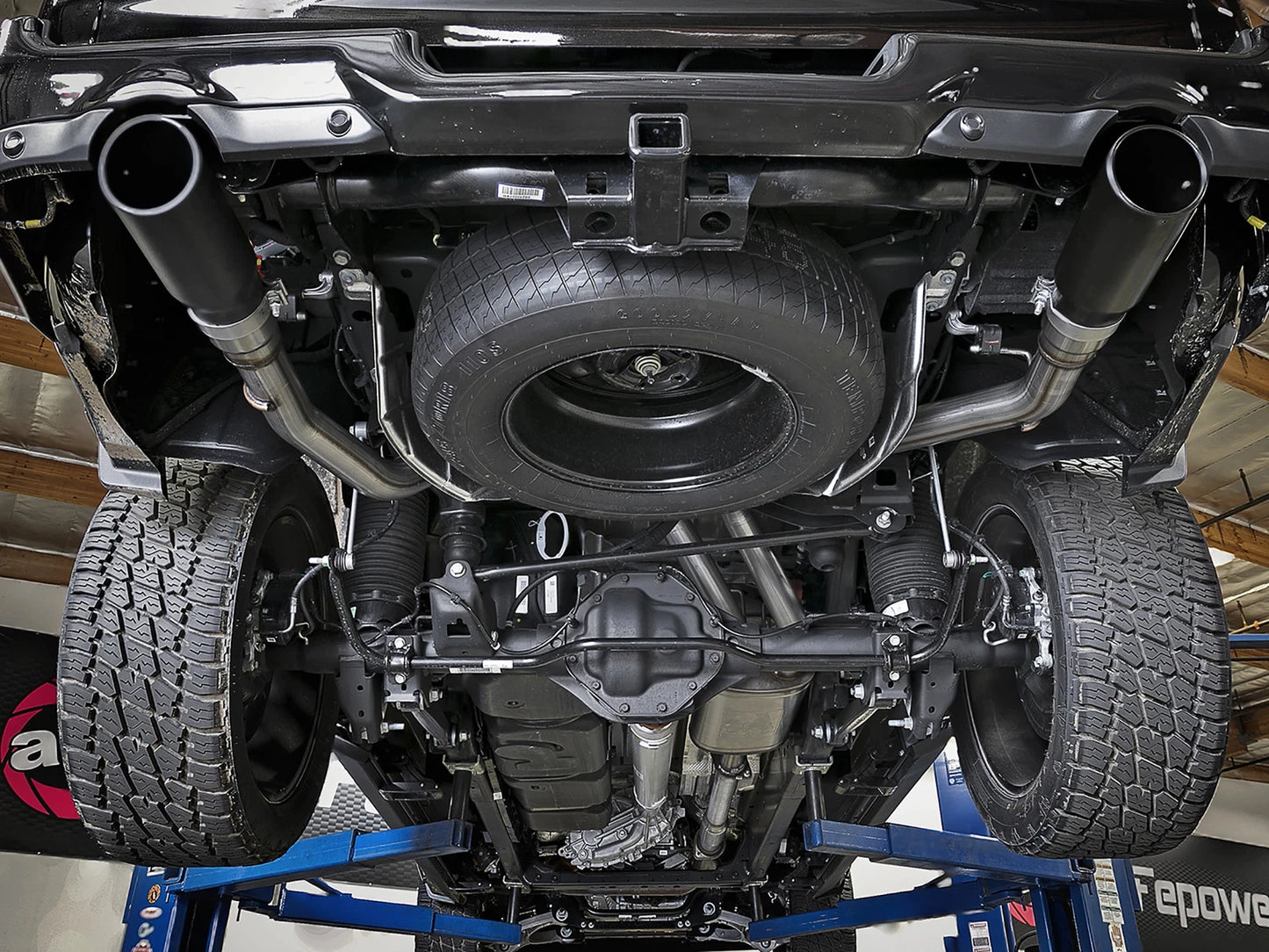 aFe 3in SS Cat-Back Exhaust w/ Dual Tips | RAM 1500 V8-5.7L (19) (49-42059-B)