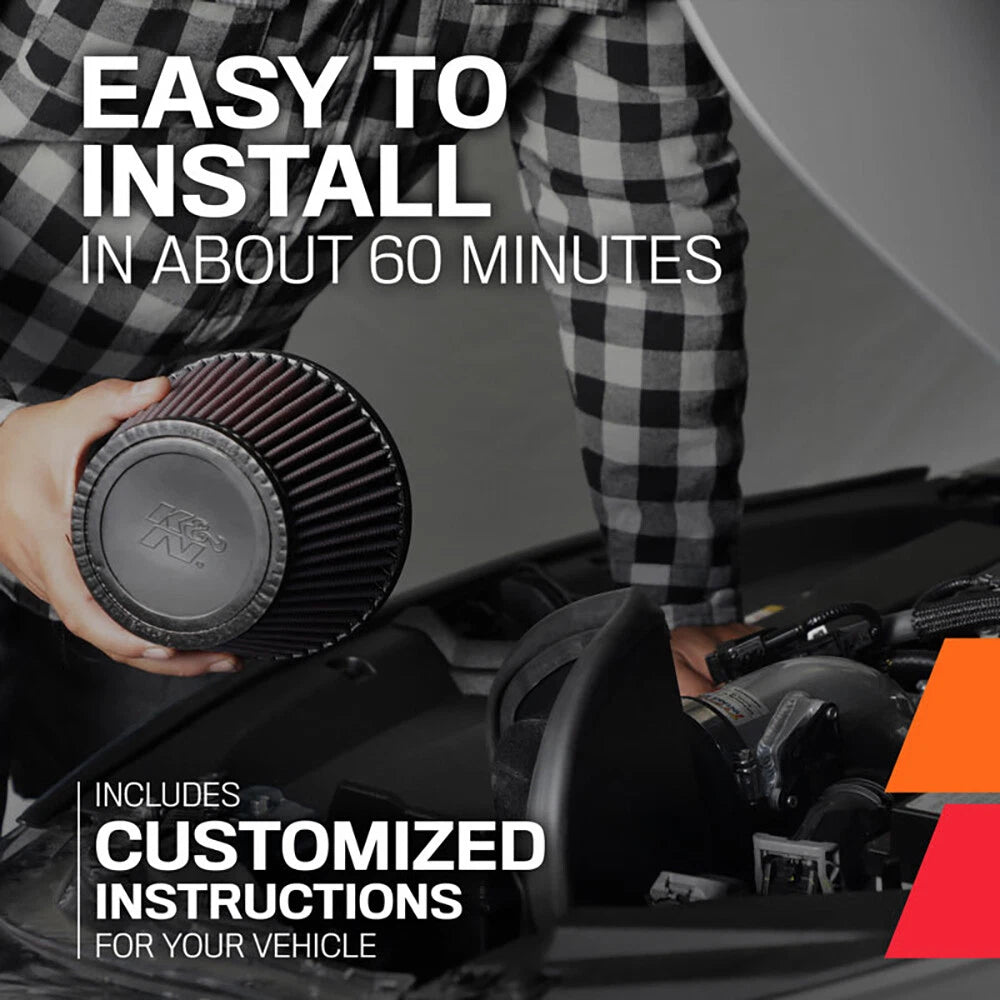 K&N High Flow Performance Kit | Jeep Wrangler JL (18) (77-1576KP)