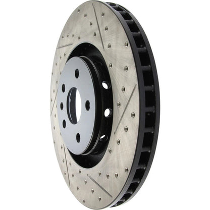StopTech 127.62128L Front Left Drilled Disc Brake Rotor for 2009-15 Cadillac CTS