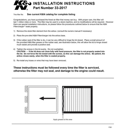 K&N Drop In Air Filter | 1986-1991, 1993-1995 Mazda RX-7 (33-2017)
