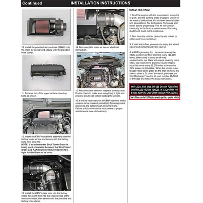 K&N Black Typhoon Performance Intake | 2011-2015 Mini Cooper S (69-2023TS)