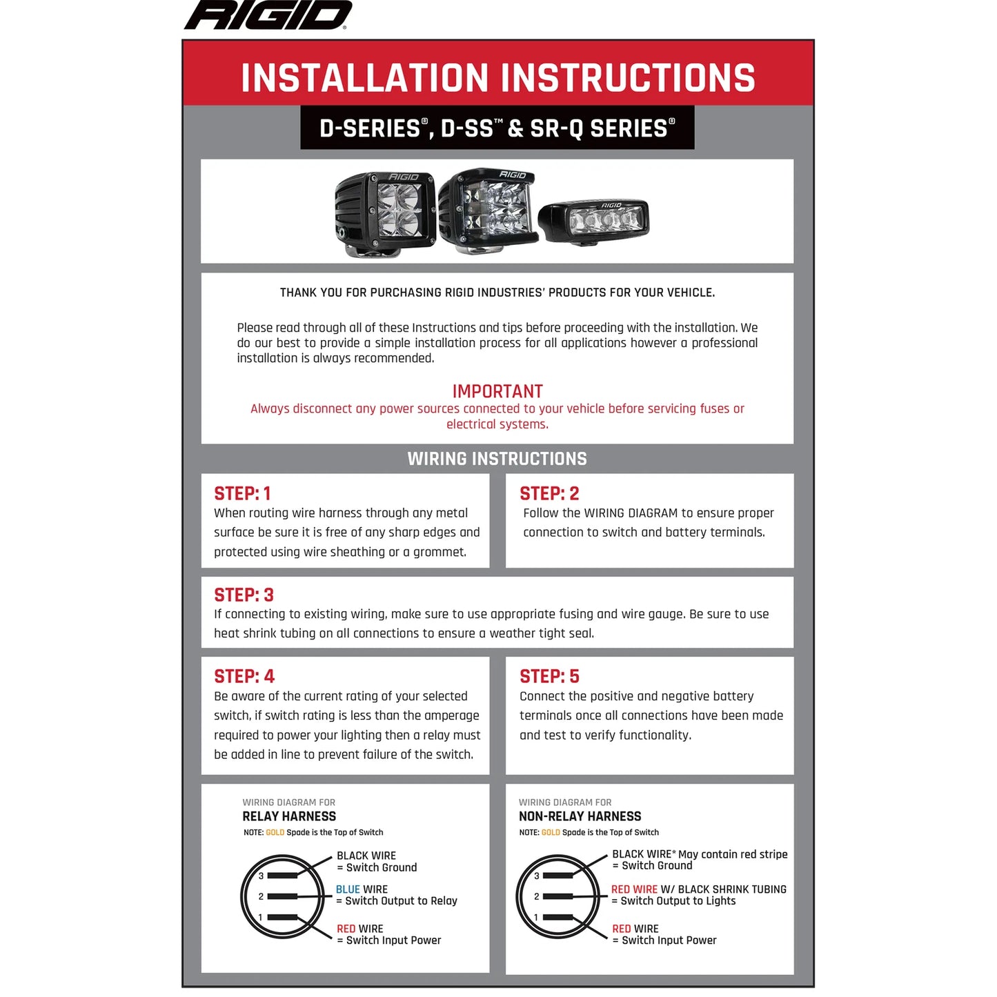 Rigid SR-Q Series Pro Flood/Surface LED Light | Off-road/Industrial/Marine (RIG904113)