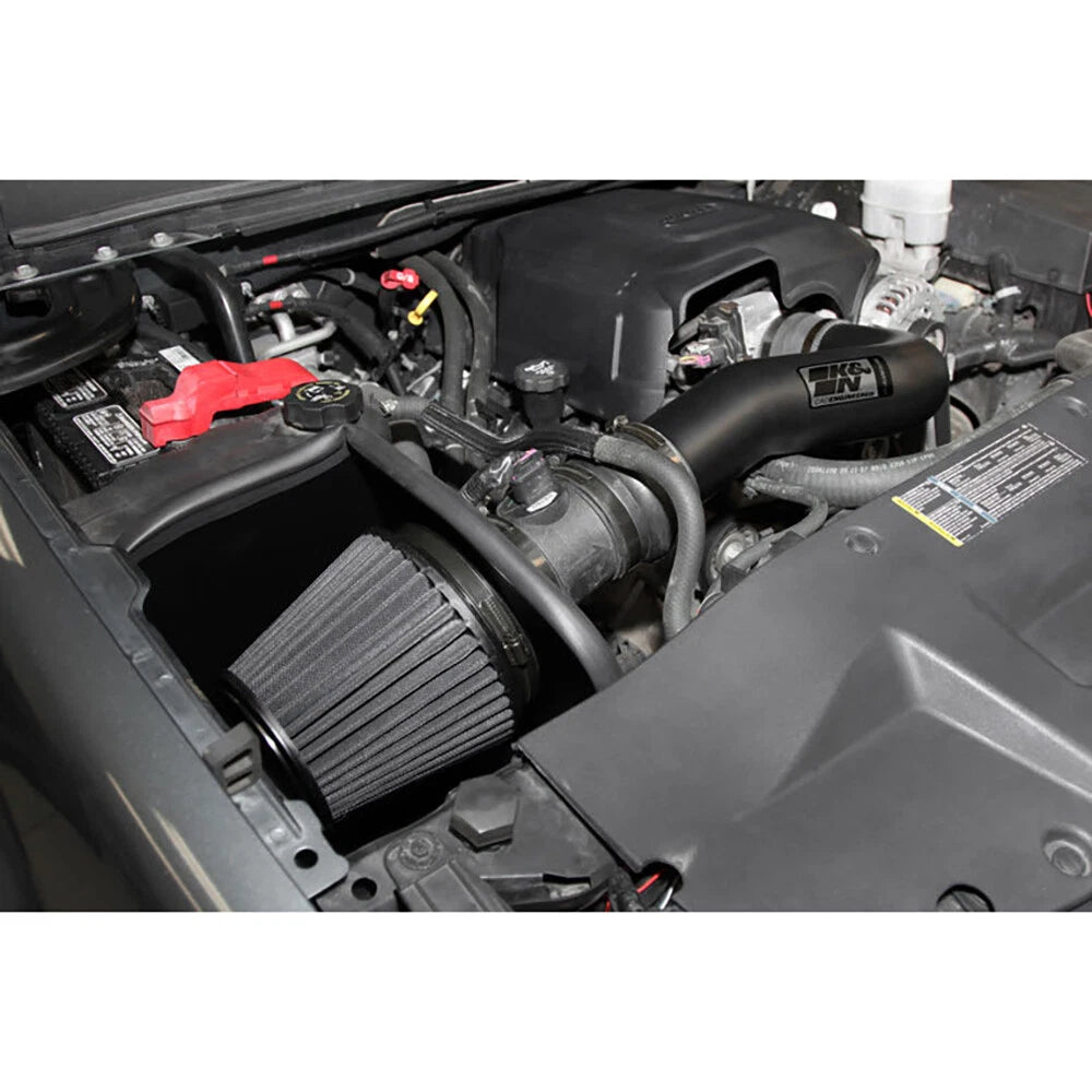 K&N 07-08 Chevy Silverado 1500 / GMC Yukon 4.8L/5.3L V8 Black Perf Intake Kit | Chevrolet Silverado / GMC Yukon (07-08) (71-3058)