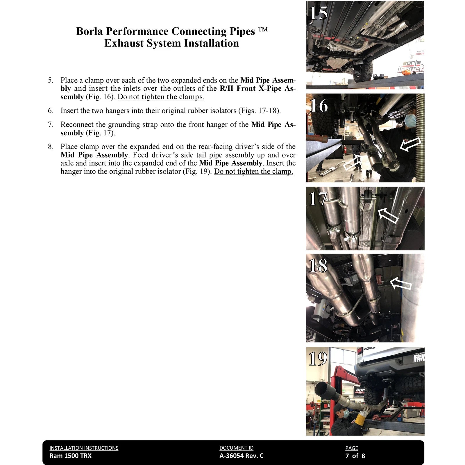 Borla 3in Connecting Pipes | Dodge RAM 1500 TRX 6.2L V8 (21-22)