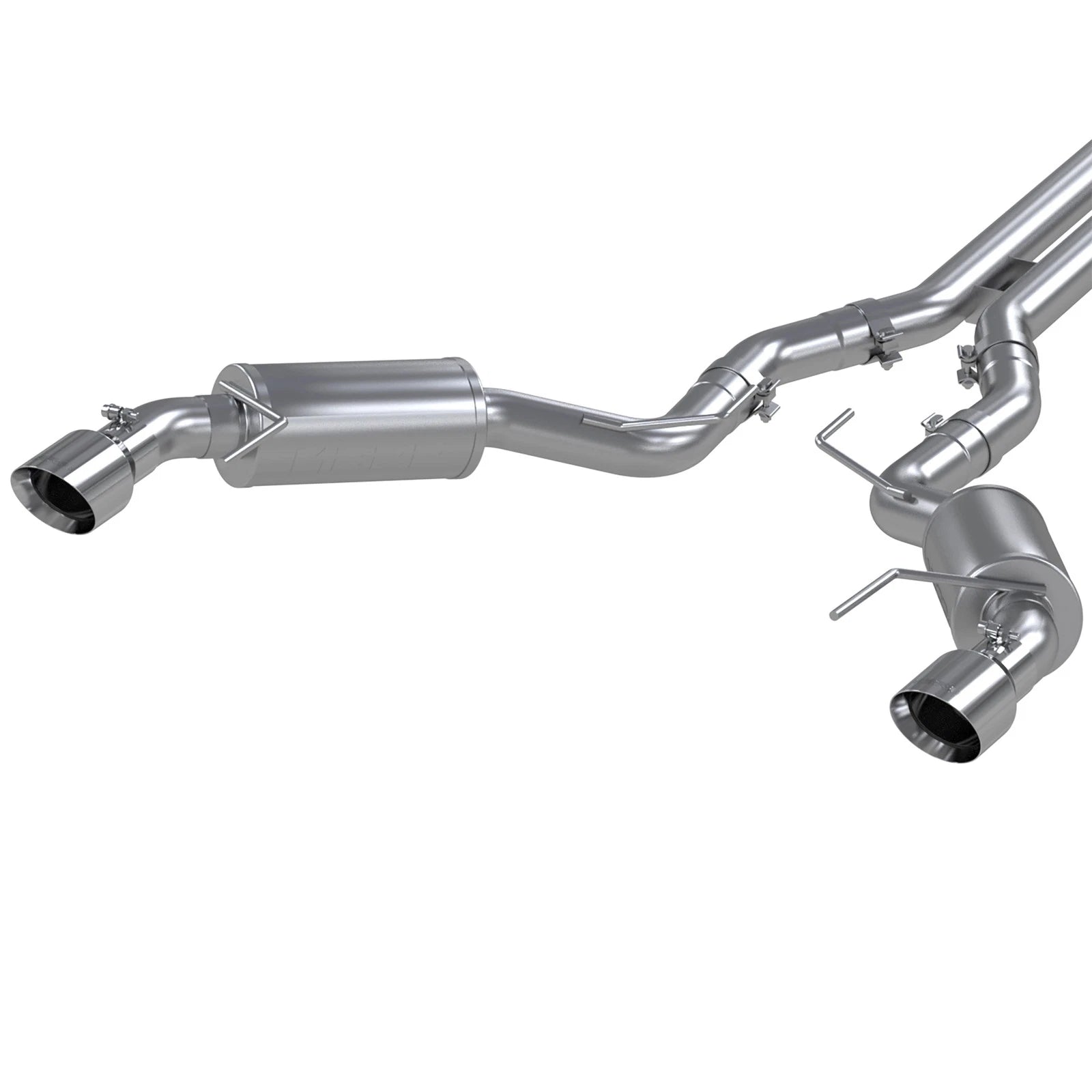 MBRP 3" Cat Back D&S Dual Split Street | Ford Mustang GT 15-17 (S7277AL)