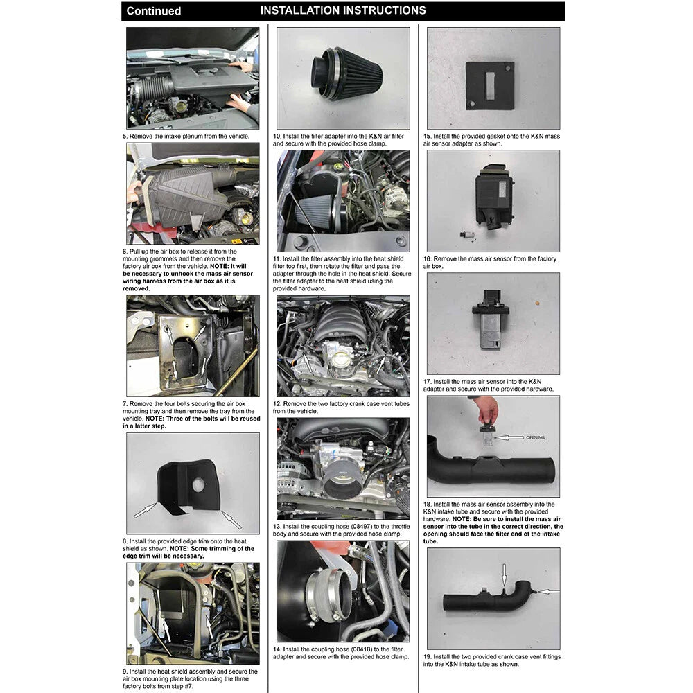 K&N Performance Air Intake System | Chevrolet Silverado / GMC 1500 (14-18) (30-3082)