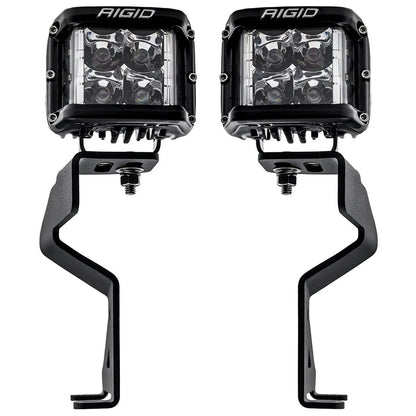 Rigid 46737 D-SS PRO Flood White Square LED Lights Pair Kit Set for 21-24 F-150