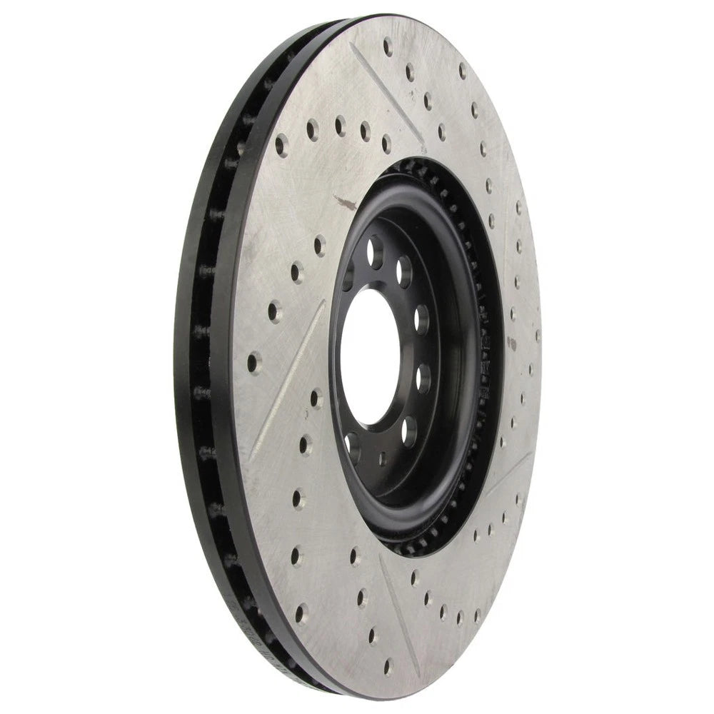 StopTech 127.33062R Front Right Drilled Brake Rotor for 00-03 S3 / 99-07 Audi TT