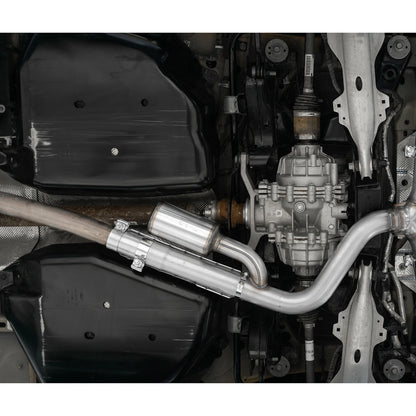 MBRP 2.5in Resonator-Back Dual Split Rear Exit Exhaust | Ford Bronco Sport (21+) (S5207BLK)