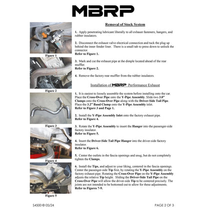 MBRP 3-In Armor Pro Street Dual Rear Exit Axle-Back | BMW M240i (S45003CF)