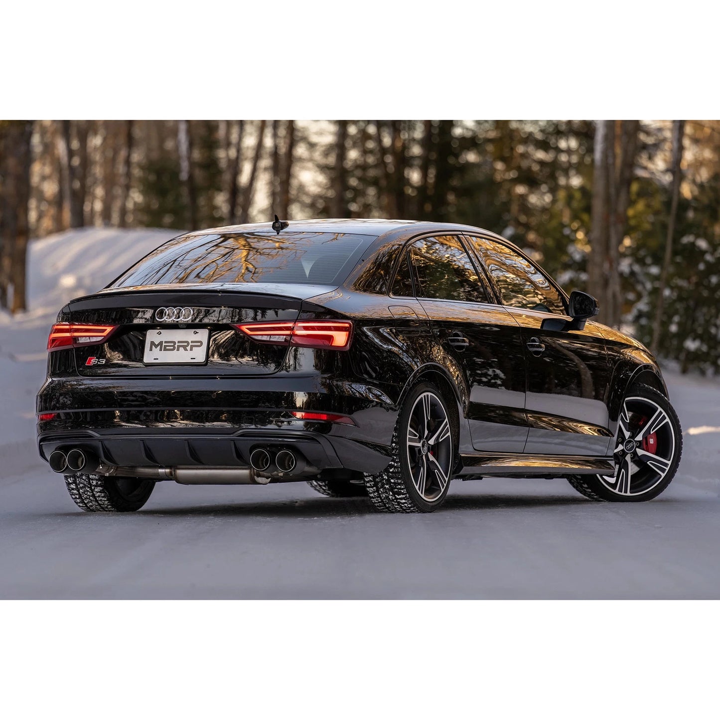 MBRP Active Quad-Tip Exhaust | 2015-2020 Audi S3 (S46043CF)