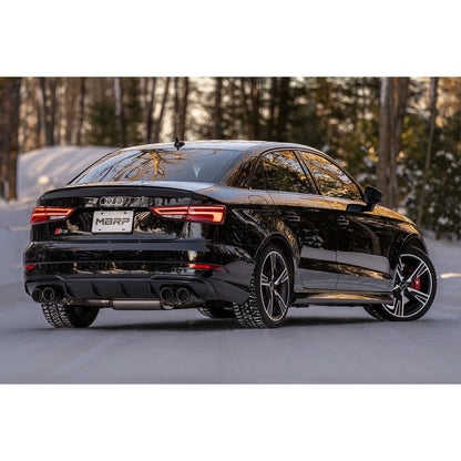 MBRP Active Quad-Tip Exhaust | 2015-2020 Audi S3 (S46043CF)