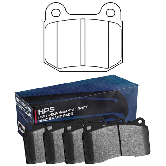 Hawk Street Rear Brake Pads | Mitsubishi Evo (03-06)/Subaru WRX STI (04-09)/Nissan 350Z/Infiniti G35