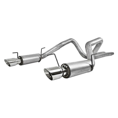 MBRP T409 4in Dual Split Rear Exhaust System Race Version | Ford Shelby GT500/GT (05-09) (S7270409)
