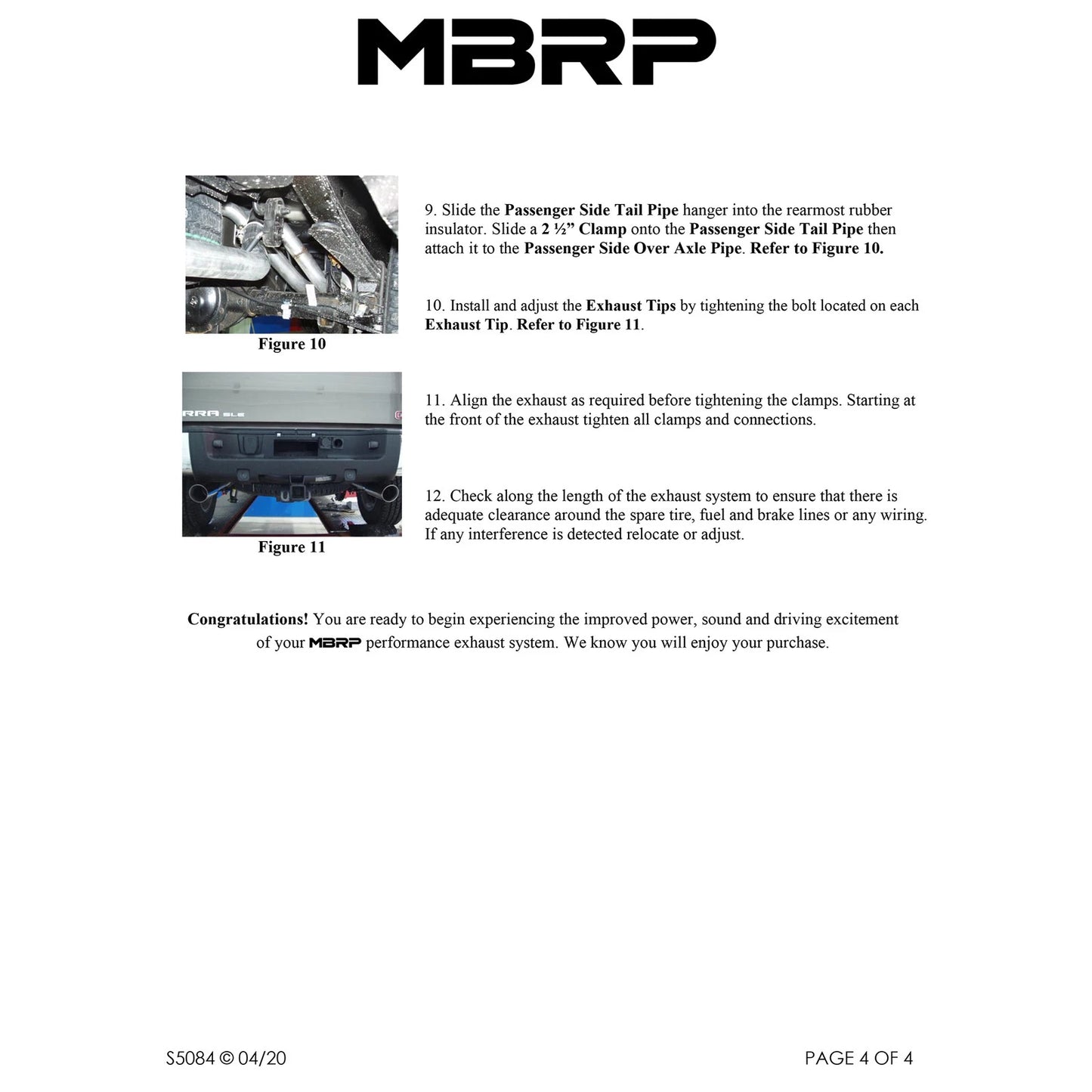 MBRP 3in Dual Alum Cat-Back Single Side | Chevy/GMC 1500 Silverado/Sierra (14) (S5084AL)