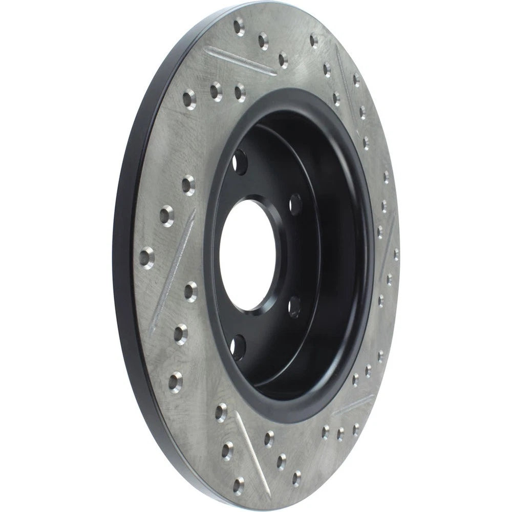 StopTech 127.61099R Rear Right Drilled Disc Brake Rotor for 2012-2018 Ford Focus